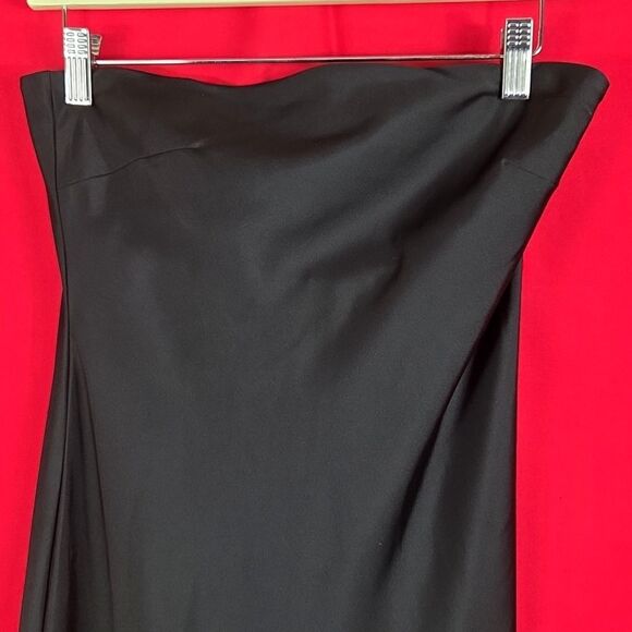 J CREW‎ Collection strapless Gwyneth slip dress in luster charmeuse Black Size 4 - Picture 3 of 8